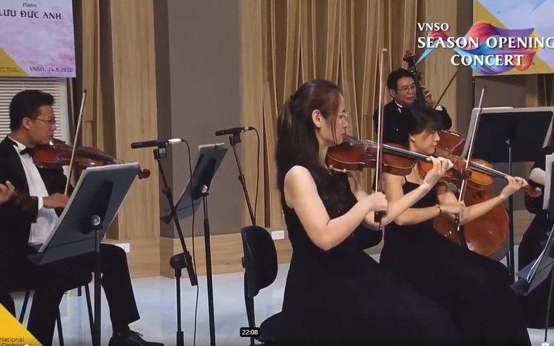 The artists performing at the online VNSO Season Opening Concert. 