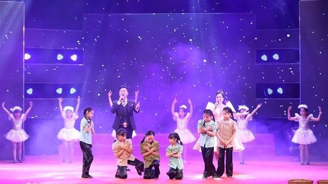 A performance at the 14th 'Spring for Children’ programme. (Photo: VNA)