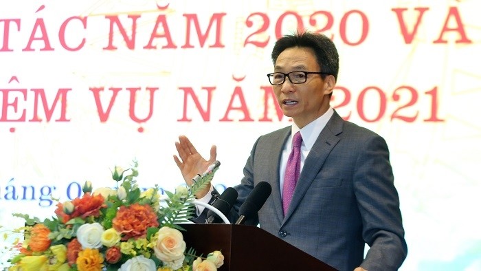 Deputy Prime Minister Vu Duc Dam speaking at the conference (Photo: VGP)