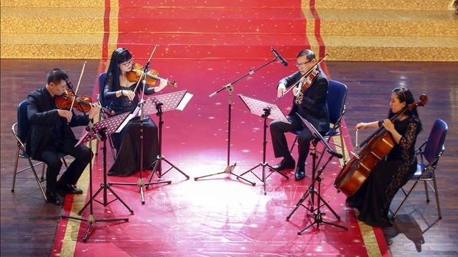 Several of the works that won the Music Awards 2020 were performed at the awards ceremony. (Photo:VNA)