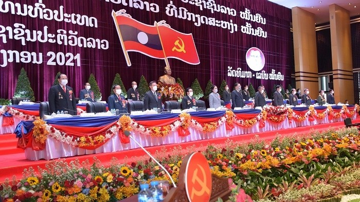 At the 11th Congress of the Lao People’s Revolutionary Party (Photo: VNA)