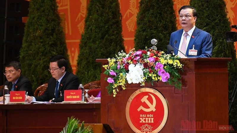 Member of the Party Central Committee and Minister of Finance Dinh Tien Dung (Photo: VNA)