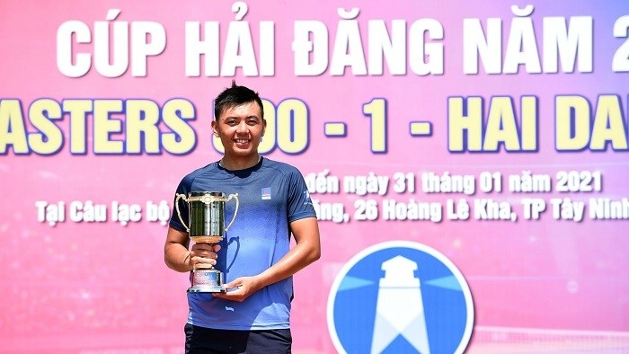 Ly Hoang Nam crowned champion at the tournament. (Photo: VTF)