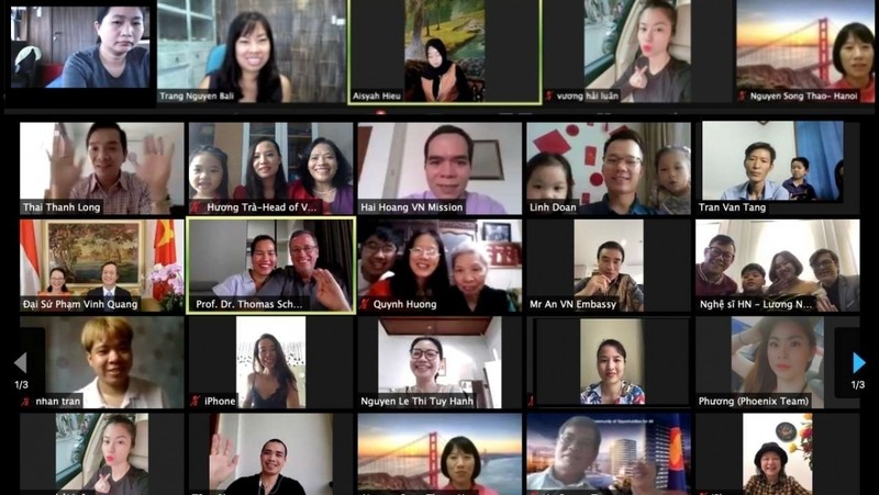 The Embassy of Vietnam in Indonesia hosted a virtual gathering on February 7 to celebrate  the Lunar New Year with Vietnamese people and international friends living in Indonesia and Timor Leste.