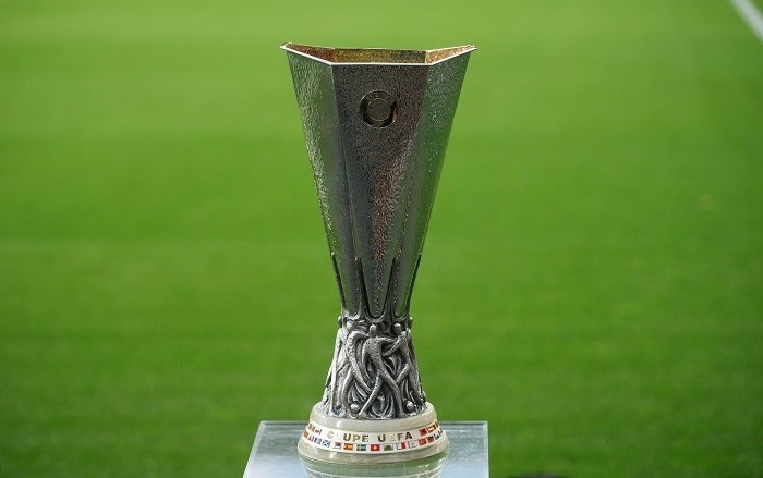 Soccer Football - Europa League - Final - Sevilla v Inter Milan - RheinEnergieStadion, Cologne, Germany - August 21, 2020 General view of the Europa League trophy before the match, as play resumes behind closed doors following the outbreak of COVID-19. (Photo: Pool via Reuters)