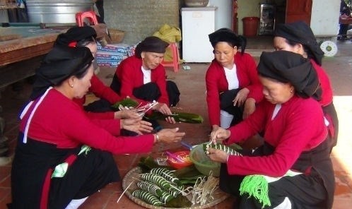San Diu ethnic minority people in the northern province of Bac Giang prepare for Tet (Photo: VNA)