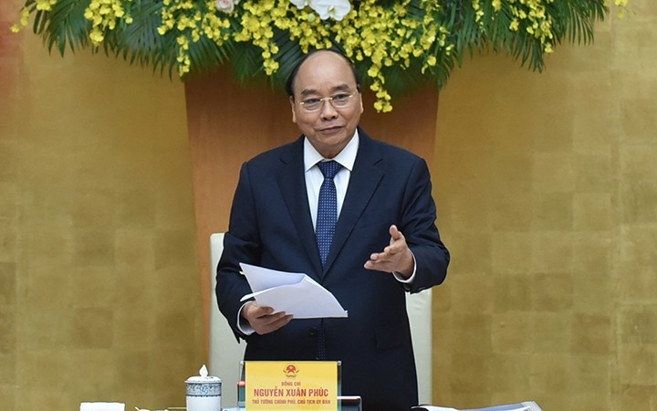 Prime Minister Nguyen Xuan Phuc speaks at the event (Photo: Tran Hai)