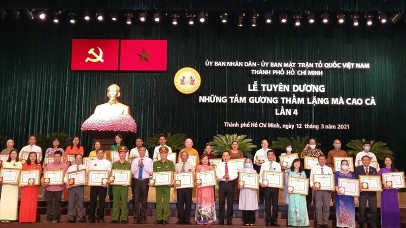 The ceremony to honour those with silent contributions to society in Ho Chi Minh City