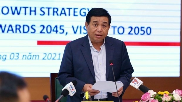Minister of Planning and Investment Nguyen Chi Dung speaking at the conference (Photo: VNA)