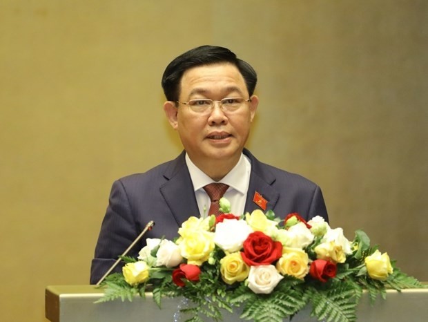 Chairman of the National Assembly and National Election Council Vuong Dinh Hue (Photo: VNA)