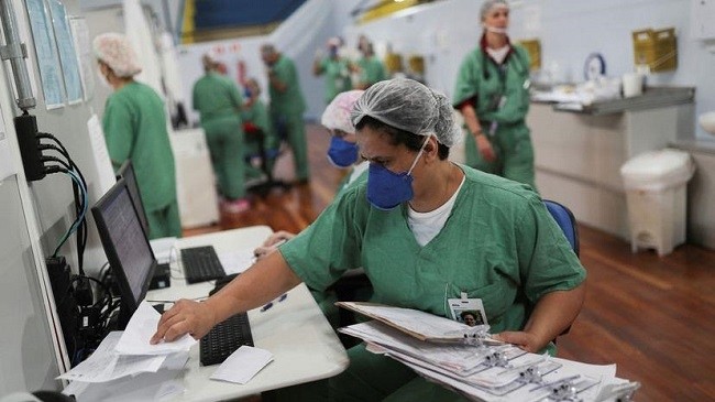 Brazil has been experiencing a new wave of infections since January, which has overwhelmed the health systems of several states in recent weeks.
