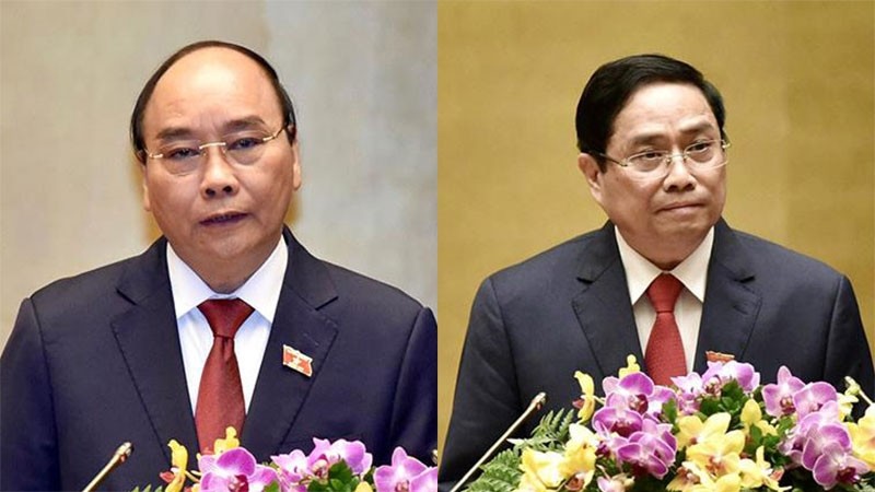 President Nguyen Xuan Phuc and Prime Minister Pham Minh Chinh