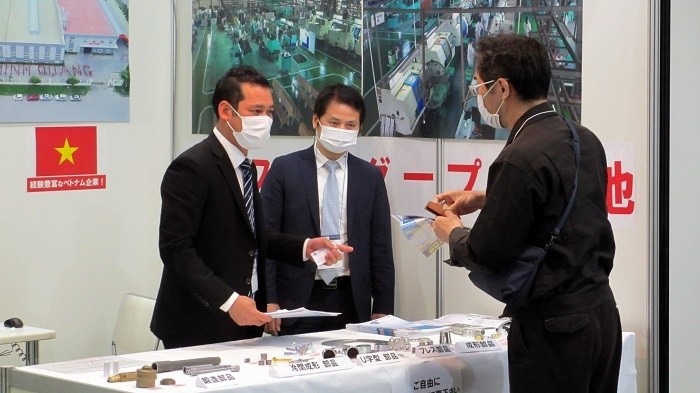 Vietnamese firms introduce products at M-Tech Nagoya exhibition. (Photo: VNA)