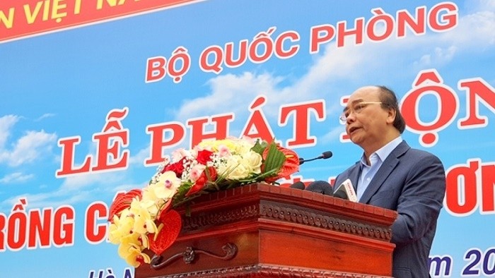 State President Nguyen Xuan Phuc speaks at the event (Photo: VOV)