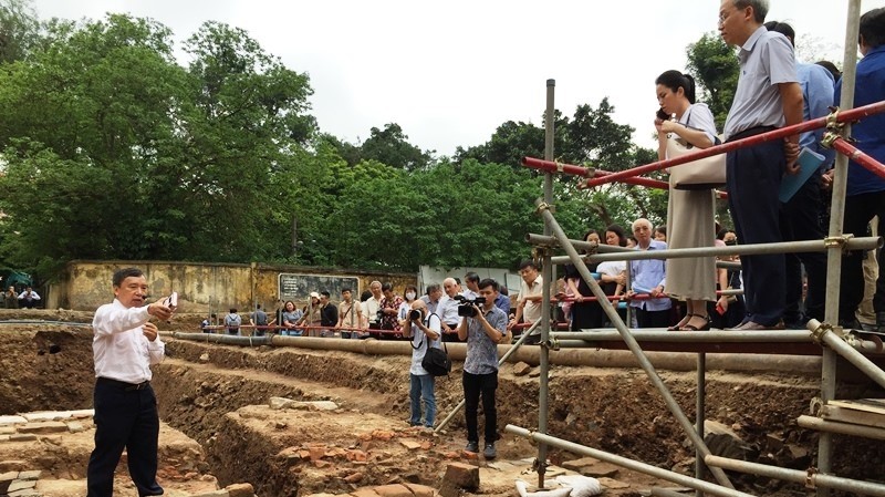 More important archaeological discoveries at Thang Long Imperial Citadel