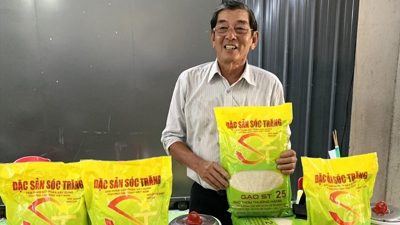 The rice varieties named ST24 and ST25 were successfully researched and produced by Ho Quang Cua and a team of Vietnamese scientists
