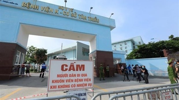 K Hospital's Tan Trieu facility put under locdown (Photo: VNA)