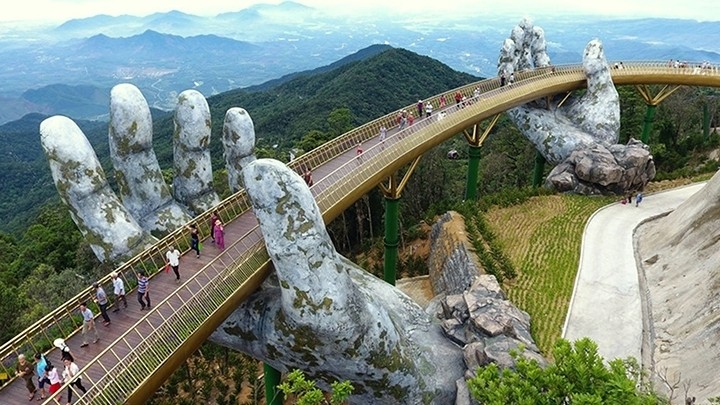 The Golden Bridge in Da Nang. (Photo: NDO/My Hanh)
