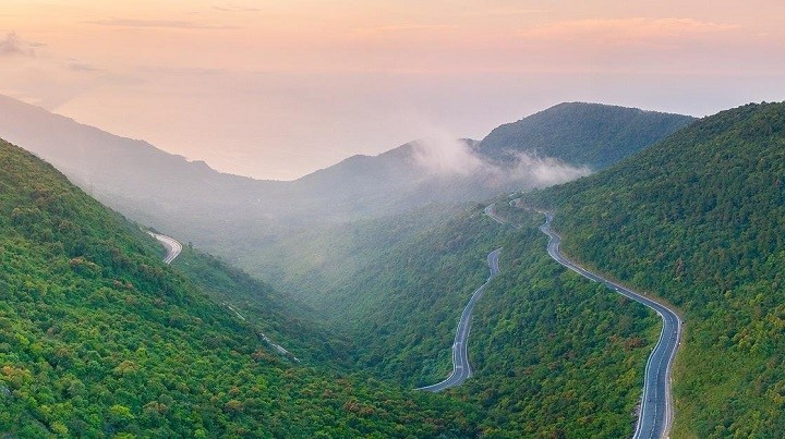 Hai Van Pass in central Vietnam.