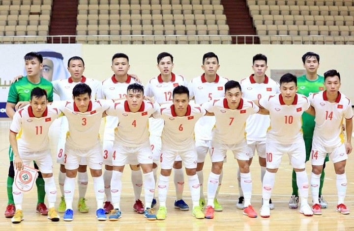 The Vietnamese futsal team. (Photo: VFF)
