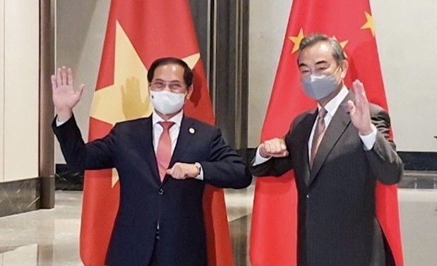 Vietnamese Minister of Foreign Affairs Bui Thanh Son (L) and Chinese State Councillor and Minister of Foreign Affairs Wang Yi (Photo: VNA) 