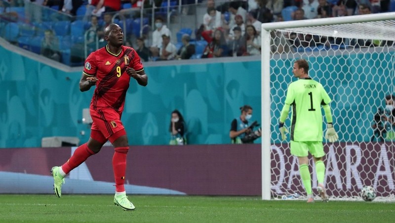 Romelu Lukaku struck twice as Belgium beat Russia 3-0. (Photo: UEFA Euro 2020)