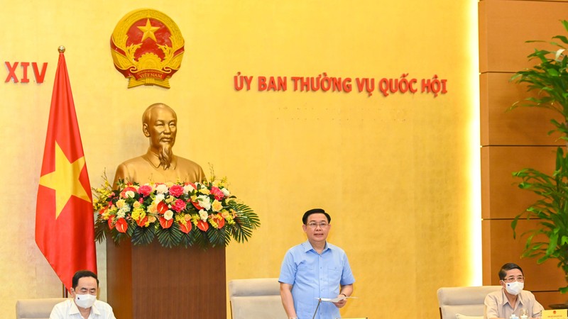 National Assembly Chairman Vuong Dinh Hue at the event (Photo:DUY LINH)